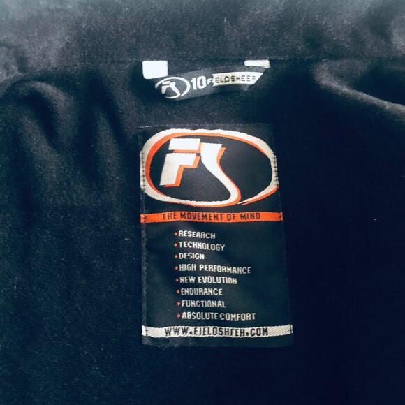 FIELDSHEER Women's SZ 10 Motorcycle Jacket Black Zip Front - Picture 8 of 10